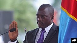 Joseph Kabila lors de son investiture le 20 décembre 2011 à Kinshasa