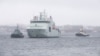 The Royal Canadian Navy's offshore patrol vessel HMCS Harry DeWolf returns after completing a circumnavigation of North America, including the arctic Northwest Passage, to its home port of Halifax, Nova Scotia, Canada, Dec. 16, 2021.