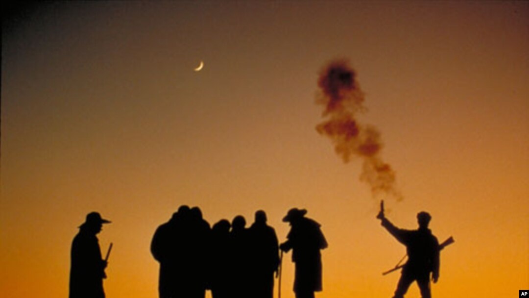 Follow the North Star participants learn about slavery at a re-enacted outdoor auction.