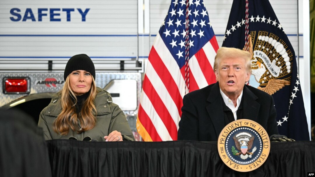 Američki predsednik Donald Tramp i prva dama Melanija u Severnoj Karolini (Foto: AFP/Mandel NGAN)