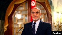 Thủ tướng Tunisia Hamadi Jebali loan báo từ chức tại cuộc họp báo trong thủ đô Tunis, 19/2/13