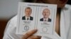 Una boleta muestra a los candidatos a presidencia de Turquía, el presidente Recep Tayyip Erdogan y el aspirante Kemal Kilicdaroglu en la segunda vuelta electoral el 28 de mayo de 2023.