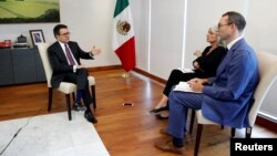 Mexican Economy Minister Ildefonso Guajardo speaks during an interview at Reuters Latin American Investment Summit in Mexico City, Mexico, Aug. 8, 2017.