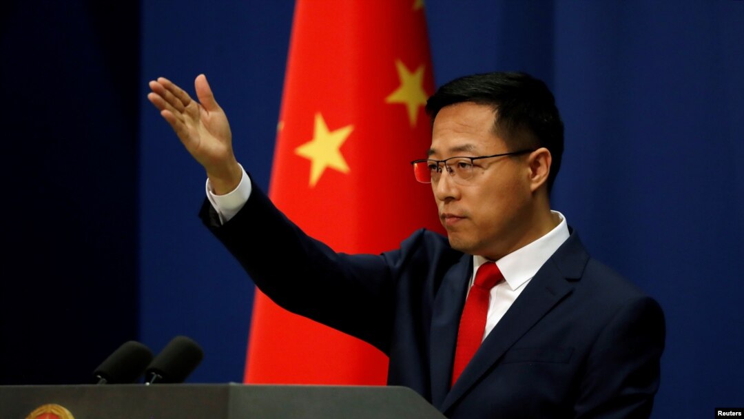 FILE - Chinese Foreign Ministry spokesperson Zhao Lijian attends a news conference in Beijing, China Sept. 10, 2020.