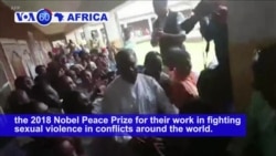 VOA60 Africa - DRC Doctor, Yazidi Human Rights Activist Share Nobel Peace Prize