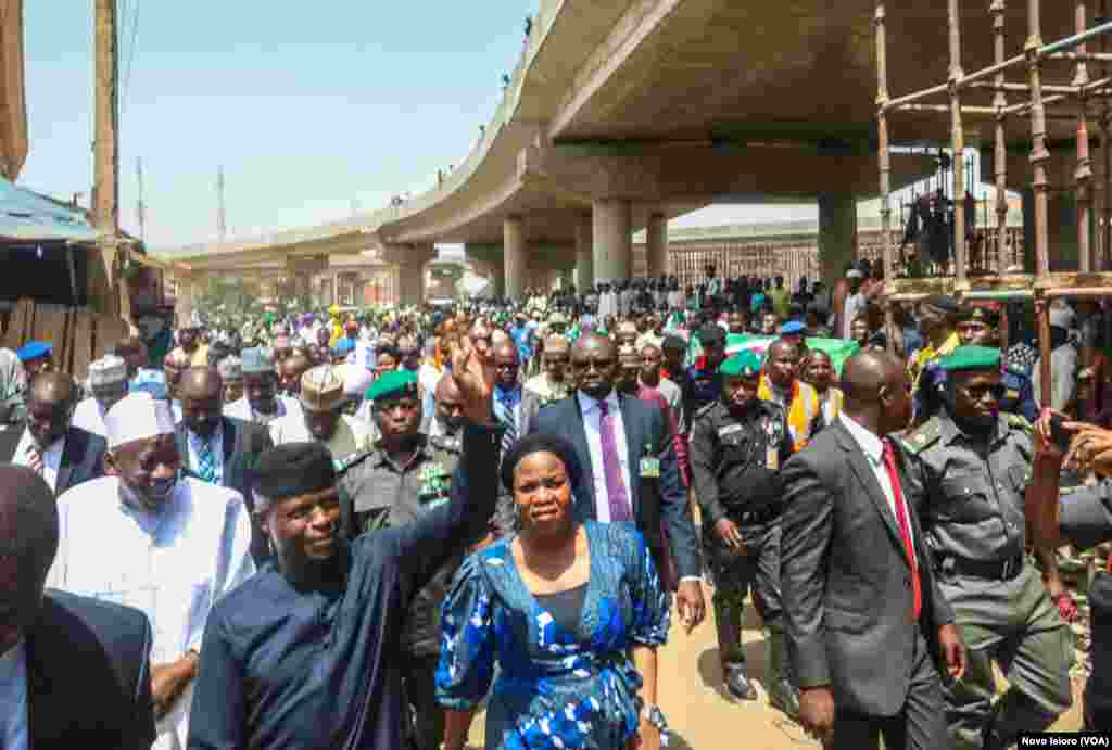 Mataimakin shugaban Najeriya Yemi Osinbajo Lokacin Da Ya kai Ziyarar Aiki Kano