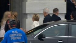 Former President Bill Clinton, Former Secretary of State Hillary Clinton Arrive on Capitol Hill