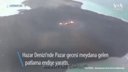 Hazar Denizi'nde Yangın