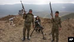 Армянские военнослужашие. Нагорный Карабах. Азербайджан. 6 апреля 2016 г.
