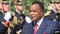 Président Denis Sassou Nguesso na Paris, France, 3 septembre 2019.