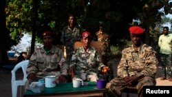 Các cựu chiến binh nhóm Seleka tại căn cứ của nhóm này ở Bossangoa, ở mạn bắc thủ đô Bangui, 2/1/14