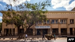 FILE - A regional branch office of the Democratic Republic of Congo's Central Bank is seen in Lubumbashi, DRC, May 22, 2016. According to reports, North Korea is taking advantage of the DRC’s lax banking system, thus evading international sanctions. 