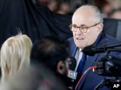 Rudy Giuliani, exalcalde de Nueva York, y desde abril de 2018, parte del equipo legal del presidente Donald Trump.