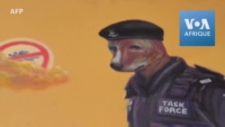 Le président en clown, la police en chien... l'art osé du peintre Julius Agbaje