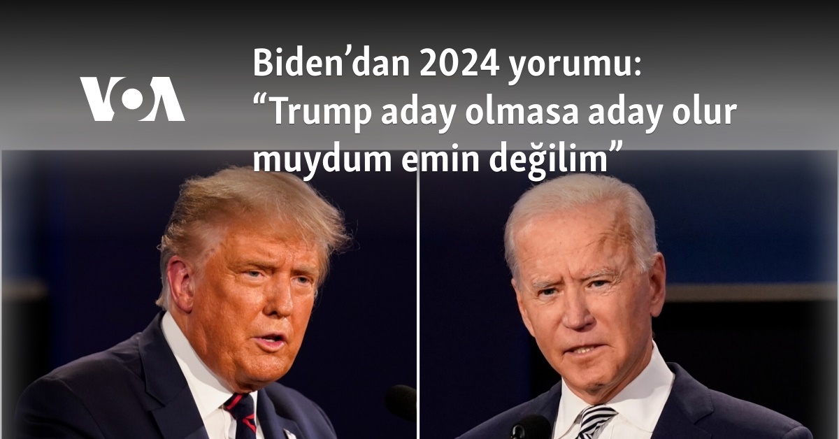 Biden’dan 2024 Yorumu: “Trump Aday Olmasa Aday Olur Muydum Emin Değilim”