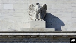 Entrance to the Federal Reserve building in Washington (file photo)