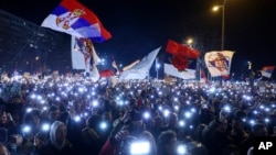 Blokada Mosta slobode u Novom Sadu, 1. februar 2025. (Foto: AP/Armin Durgut)