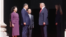 中国国家主席习近平在结束参观美国国家档案馆后与唐纳德·特朗普总统告别。(2026年9月25日)
