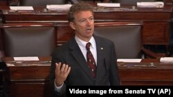 Upaya Senator Rand Paul memblokir penjulan senjata AS ke Bahrain dan Qatar gagal (foto: dok). 