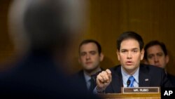 El senador Marco Rubio lidera el grupo de legisladores que enviaron la carta al director nacional de inteligencia James R. Clapper en la que exigen información completa sobre la amenaza que representa Irán.