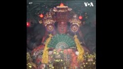 妈祖诞辰祝寿活动也防新冠 信众戴口罩参与祈福祭典