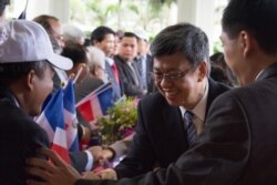 时任副总统的陈建仁出访当时还是台湾友邦的多明尼加共和国（台湾总统府提供）