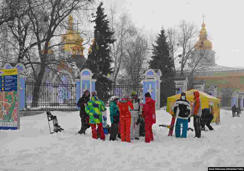 Весняний Київ став зимовим курортом