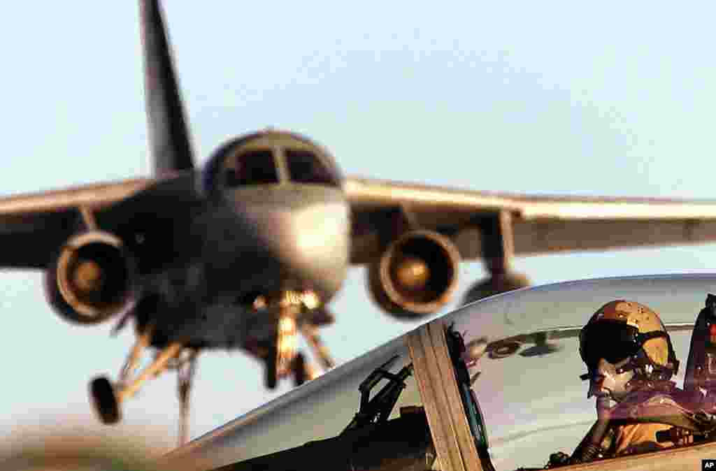 December 13, 2001 -- In eastern Afghanistan, the United States intensifies its bombing campaign in pursuit of al-Qaida fighters hiding in the hills of Tora Bora. 