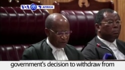 VOA60 Africa - South African Court Blocks Government's ICC Withdrawal Push