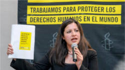 Erika Gueva Rosas dialoga sobre los derechos humanos y el informe de Amnistía Internacional