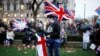 Warga Inggris merayakan "Brexit Day" yang menandari keluarnya Inggris dari Uni Eropa di London, Inggris, 31 Januari 2020. 