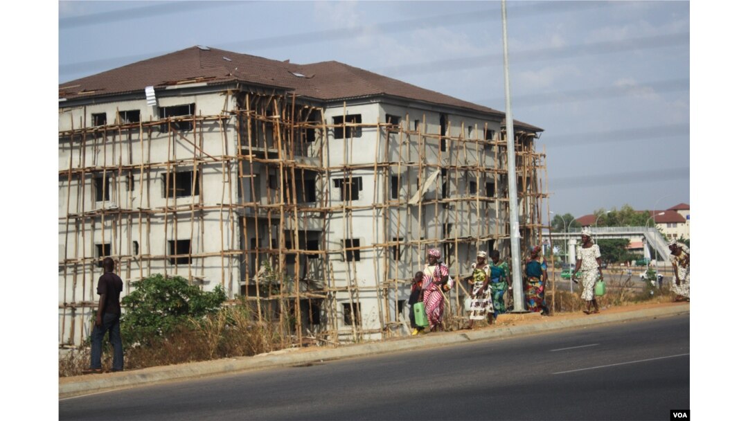 As Abuja expands with more construction projects, the original inhabitants of the city are forced to leave their ancestral lands. These women say they are among the indigenous people of Abuja. (C. Oduah/VOA)