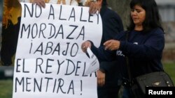 Las protestas contra la Ley de Comunicación son recurrentes en las calle de Ecuador.