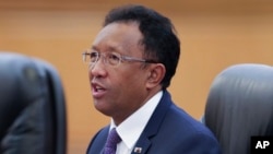 Le président du Madagascar Hery Rajaonarimampianina, 27 mars 2017.