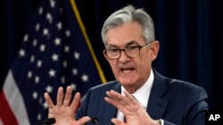 Kepala Federal Reserve atau Bank Sentral AS, Jerome Powell (foto: dok). 