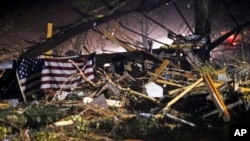 密西西比州遭龍捲風襲擊，損毀嚴重。