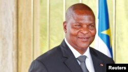 Le président centrafricain Faustin-Archange Touadéra, 7 novembre 2016.
