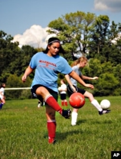 Soccer player Carma Khatib,16, fasts occasionally, but not on days when she has sports activities.