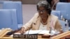 La representante de Estados Unidos ante la ONU, Linda Thomas-Greenfield, en una sesión del Consejo de Seguridad, en agosto de 2021.