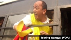TYC President Tsewang Rigzin was arrested outside the Chinese embassy in New Delhi on November 12, 2012.