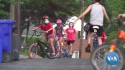 US Neighborhood Kids Take Up Biking During Pandemic 