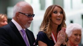 Celine Dion junto a su marido, René Angélil.