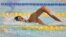 Le Tunisien Qussama Mellouli nage lors de la séance de qualification du 400 m nage libre hommes à la Coupe du monde de natation FINA de Tokyo à Tokyo le 9 novembre 2013.