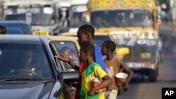 Child beggars on the streets of Dakar (file photo)