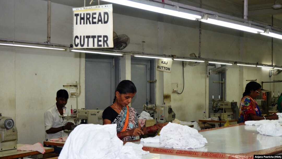 The Trans Pacific Partnership Agreement was also expected to hit export of yarn and textiles in India. (A. Pasricha/VOA)