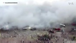 Video from Mexico City fireworks market explosion