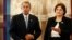 Speaker of the United States House of Representatives John Boehner, R-Ohio, left, and Lithuania's Speaker of the Parliament Loreta Grauziniene speaks during a meeting at the Parliament's palace in Vilnius, Lithuania, June 29, 2015. 