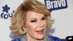 琼.里佛斯（Joan Rivers）今年5月15日出席在纽约举行的NBC环球有线娱乐2014 Upfront活动