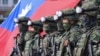 台湾军队在高雄举行军演以应对中国对台武吓升级。（2023年1月11日）