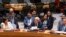 FILE - Palestinian Ambassador to the United Nations Riyad Mansour addresses United Nations Security Council at U.N. headquarters, March 25, 2024. The Security Council is reviewing the Palestinians' renewed bid for full membership.